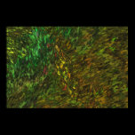 Green Forest Abstract posters