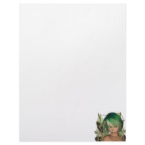 Green Forest Fairy 3D Close-Up Customized Letterhead