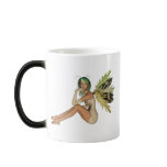 Green Forest Fairy 3D - Sitting Sideways mugs