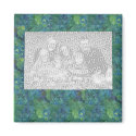 Green forest template magnet