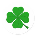 Green Four-Leaf-Clover stickers