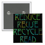 Green Four Rs Button