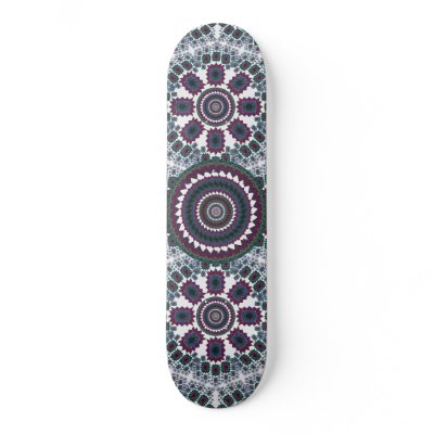 Green Fractal Artwork: Custom Skateboard by spiritswitchboard