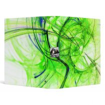 Green Fractal Vinyl Binder
