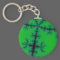 Green Fractal keychains