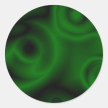 Green Fractal Stickers