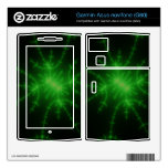 Green Fractal Web Garmin Asus Nuvifone Skins