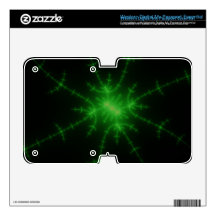 Green Fractal Web WD My Passport Skin