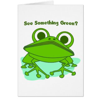 Green Frog 2 card