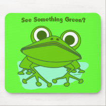 Green Frog 2 mousepads