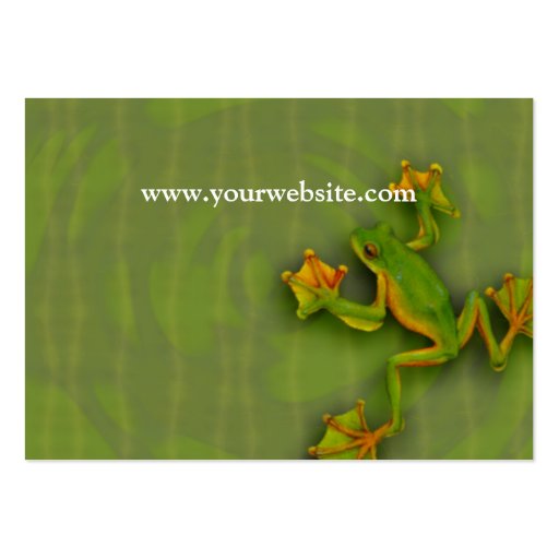 Green Frog Business Card (back side)