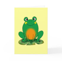 Green frog cards