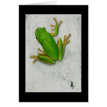 Green Frog Card