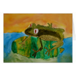 Green Frog Card