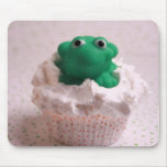 Green Frog Cupcake Mouse Mat