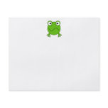 Green Frog. Looking confused. Flyers