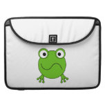 Green Frog. Looking confused. Sleeves For MacBooks