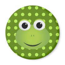 Green Frog Magnet
