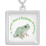 Green frog prince pendants