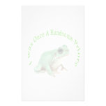 Green Frog Prince stationery