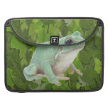 Green Frog Rickshaw Flap Sleeve Sleeve For MacBooks