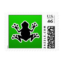 Green Frog Stamp
