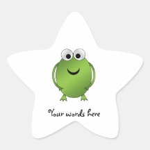 Green frog stickers