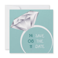 Green Fun Bold Ring Save the Date invitation
