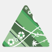 Green Fun Triangle Sticker