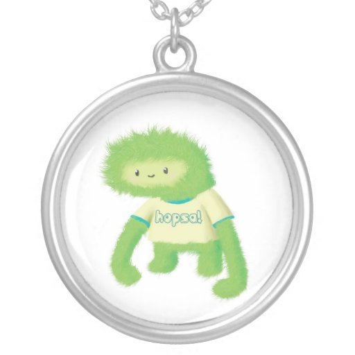 Green Furry Monster Jewelry