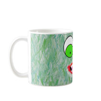 Green Fuzz Monster Mugs