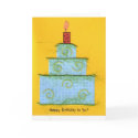 Green Fuzzy Swirled Birthday Cake cards by Jillese Green Fuzzy Swirled Birthday Cake cards