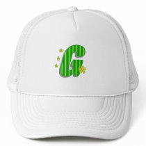 Green G monogram hats by DonnaGrayson Green G monogram hats