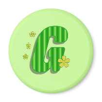green G monogram magnets by DonnaGrayson green G monogram magnets