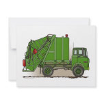 Green Garbage Truck Custom Announcements