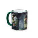 Green Garden Angel Coffee Mug by emmamarlow Green Garden Angel Coffee Mug