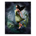 Green Garden Angel Poster posters by emmamarlow Green Garden Angel Poster posters