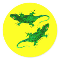 Green geckos stickers by jsoh Green geckos stickers