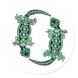 Green Geckos Totem Stickers