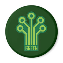 Green Geek magnets