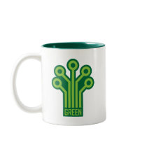 Green Geek mugs