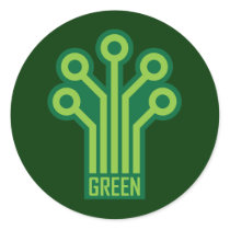 Green Geek stickers