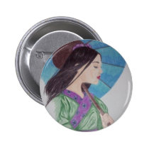 Green Geisha buttons