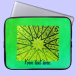 Green Geometric Design laptop case laptop sleeves