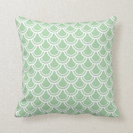 Green Geometric Pattern Throw Pillow Zazzle
