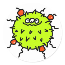 Green Germ stickers by prawny Green Germ stickers