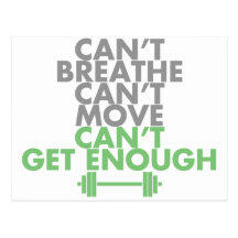 Green "Get Enough" Postcard