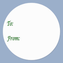 Green Gift Tag stickers