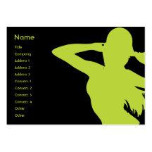 Green Girl - Chubby Business Cards
