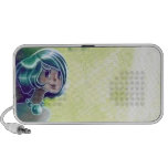 Green Girl Doodle Speakers 2